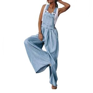 overall jumpsuits small new light denim